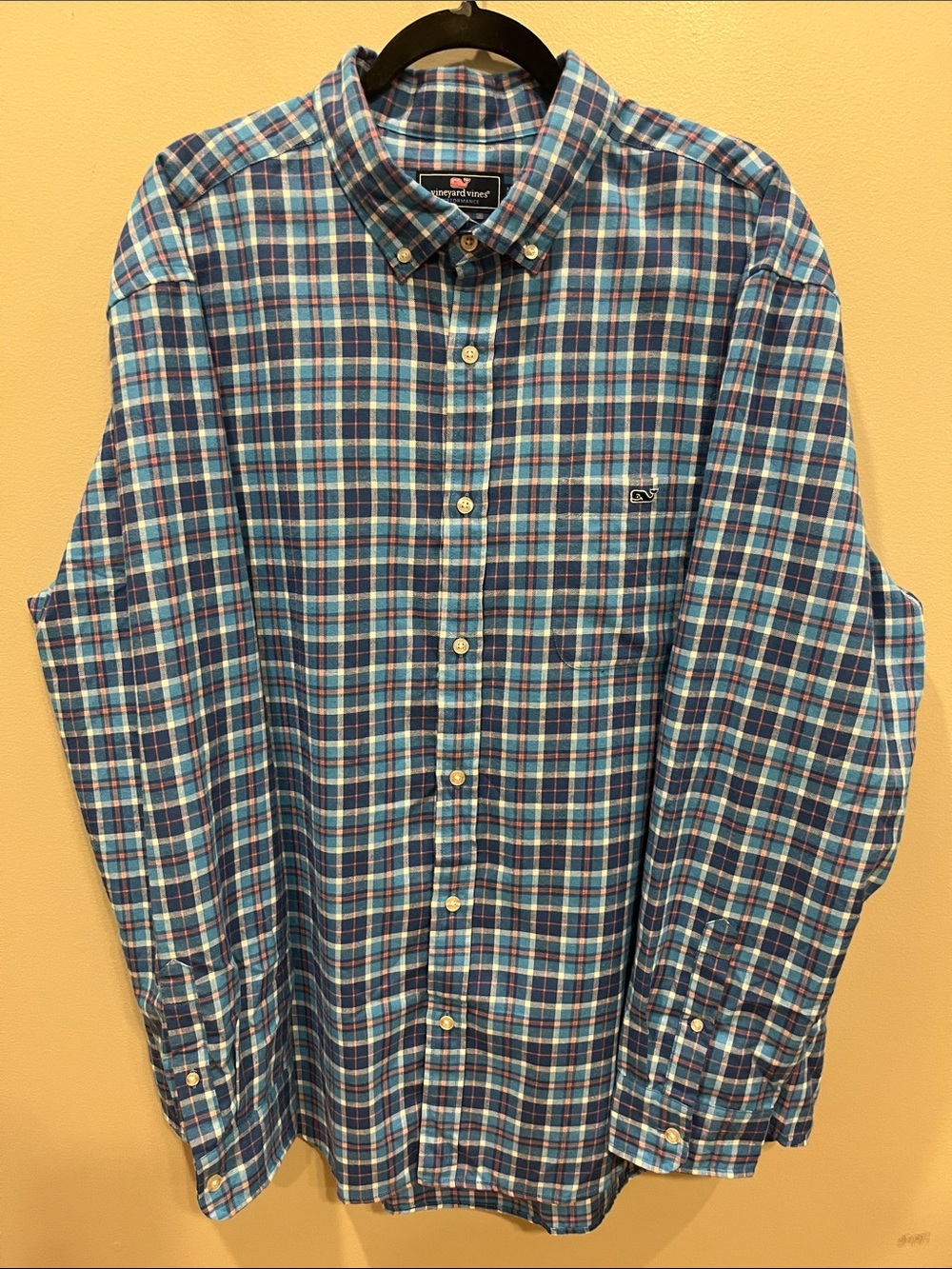 Vineyard Vines Plaid Long Sleeve Classic Fit Tucker Button Down Shirt